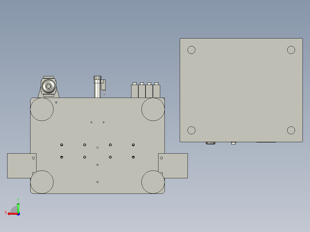 快速接头装配一体机后视图
