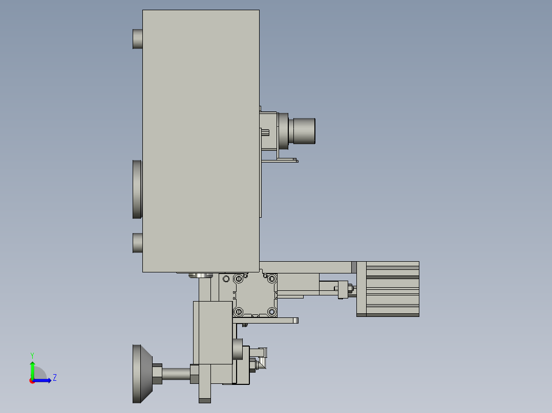 快速接头装配一体机左视图