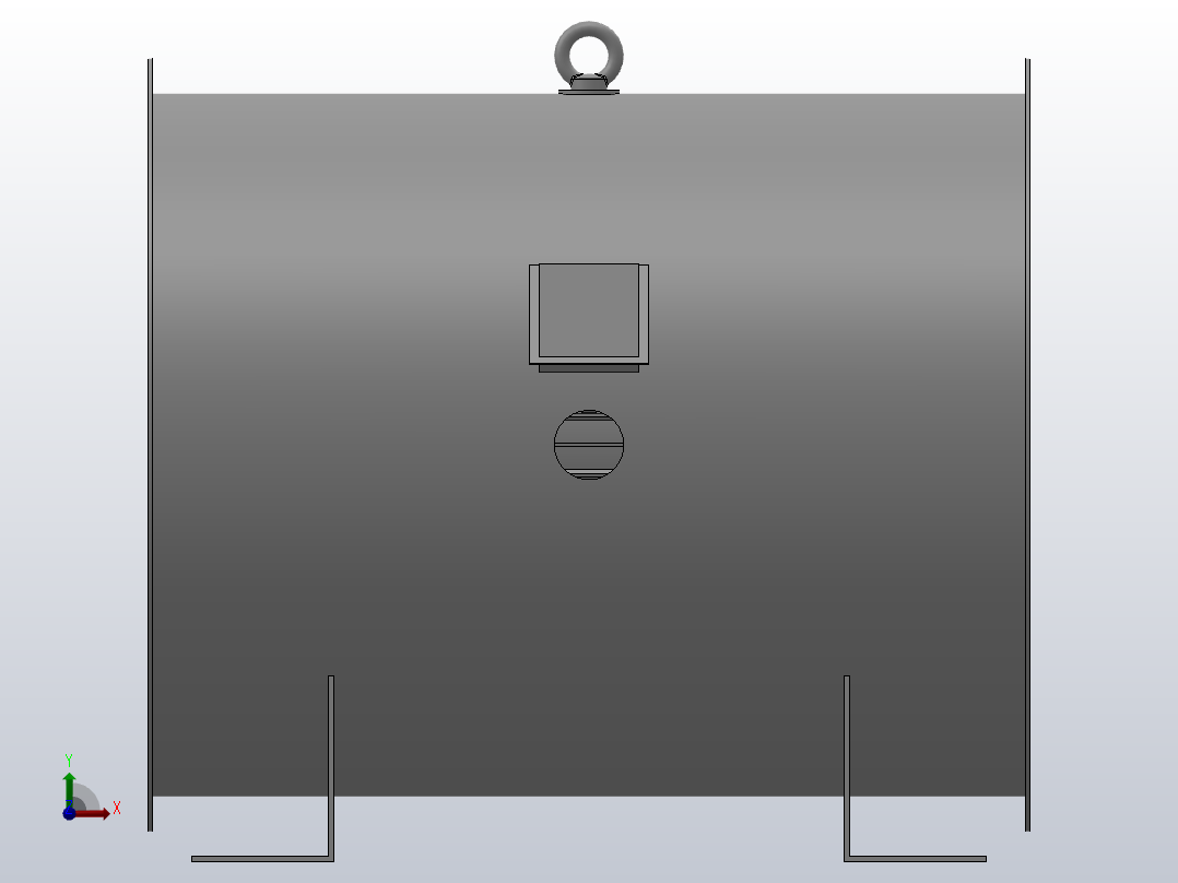 HTF-Ⅰ型 消防高温排烟轴流风机[HTF-Ⅰ-7]前视图