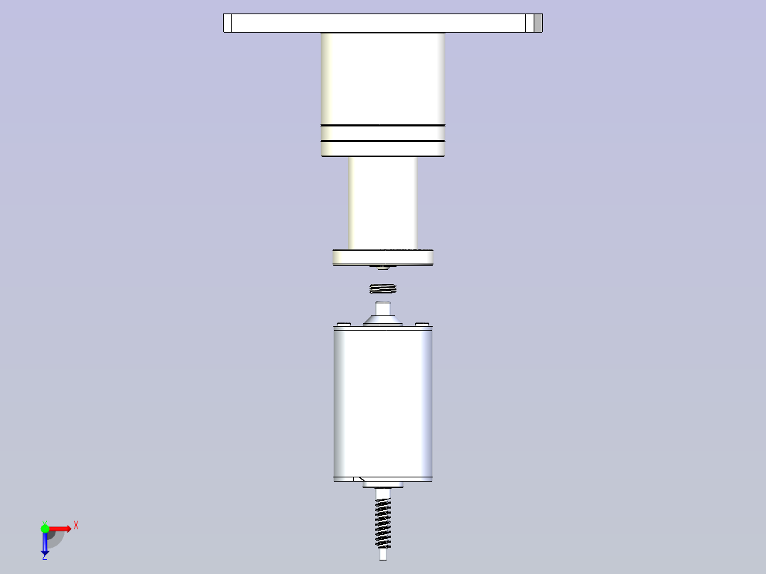 马达轴心刹車片涂油机构 含涡杆轴心马达俯视图