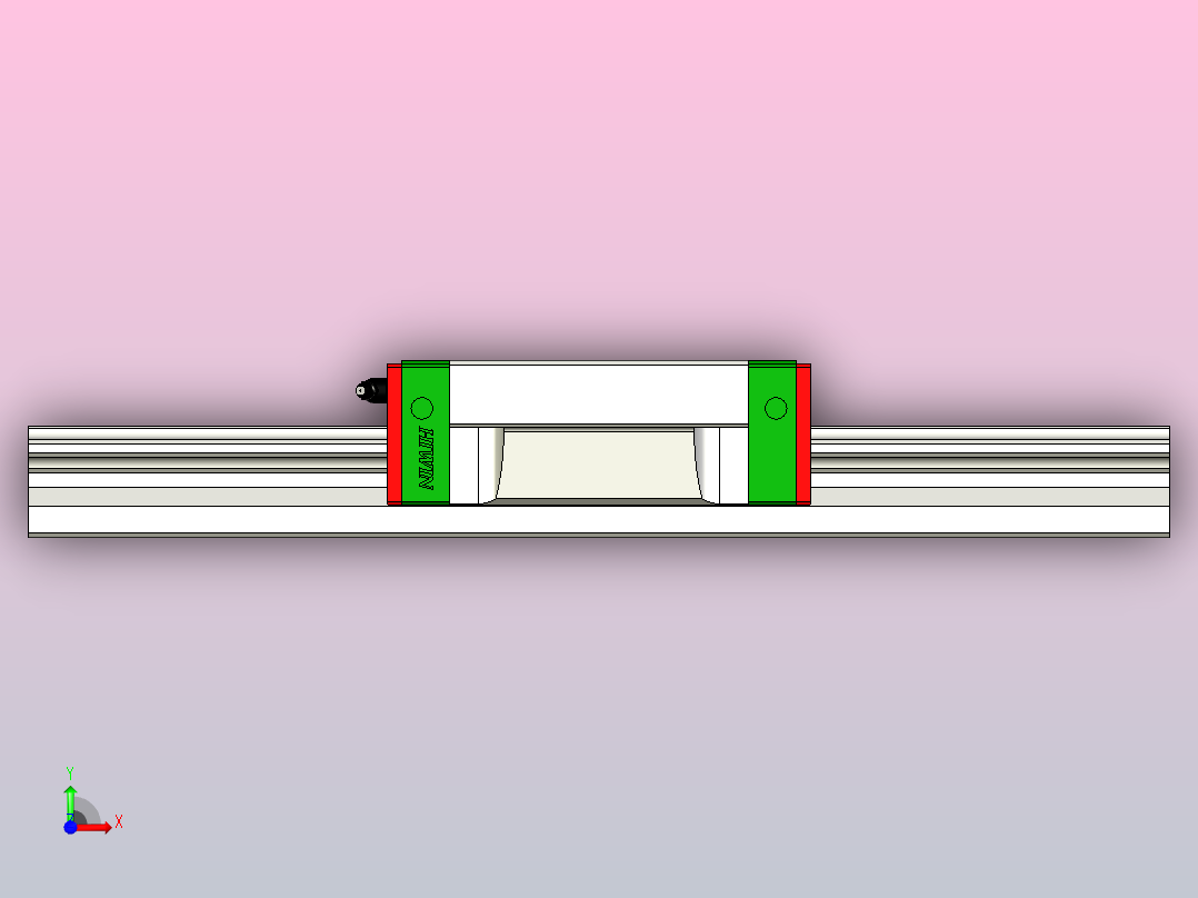 直线导轨HGW55CA1R450Z0C前视图