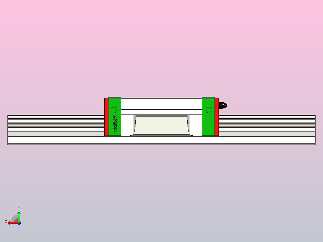 直线导轨HGW55CA1R450Z0C后视图