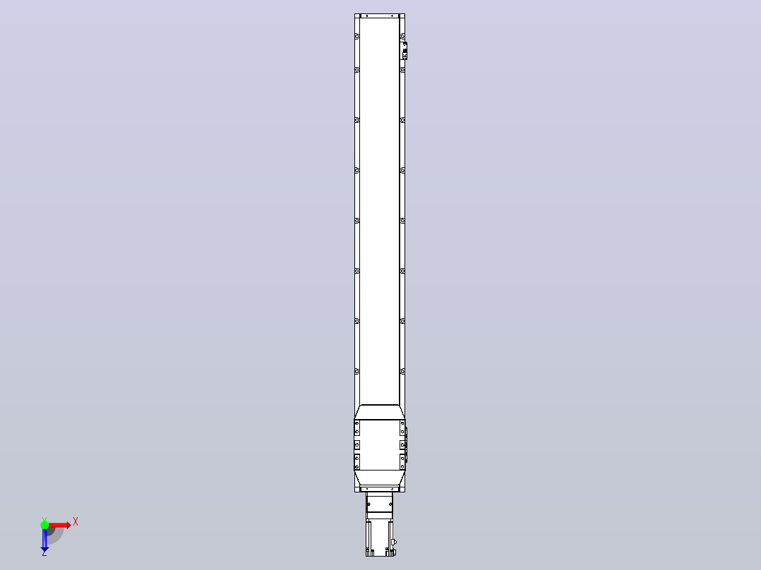 滚珠丝杠直线轴内置导轨TPA-GCR-150-2010C-L1150-M-M75-N3俯视图