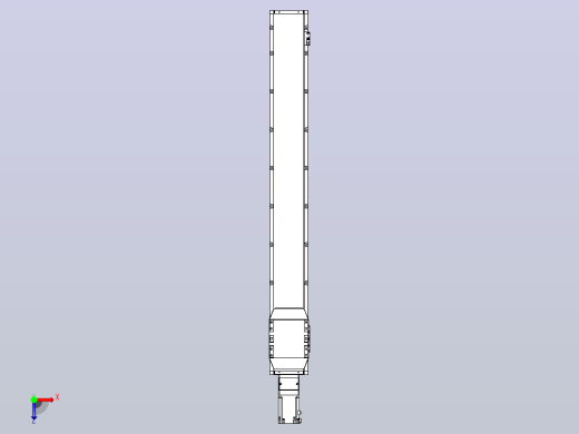 滚珠丝杠直线轴内置导轨TPA-GCR-150-2010C-L1150-M-M75-N3俯视缩略图