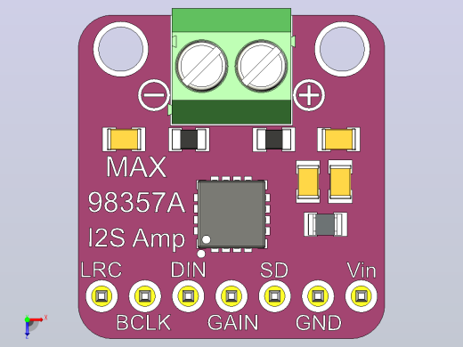 MAX98357A 3W I2S放大器俯视缩略图