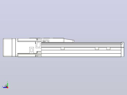滚珠丝杠直线轴内置导轨TPA-GCR-150-2010C-L200-ML-M75-N3右视缩略图