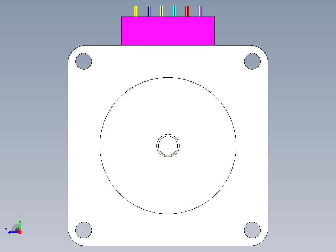 日本山洋两相电机103H546-0440右视图