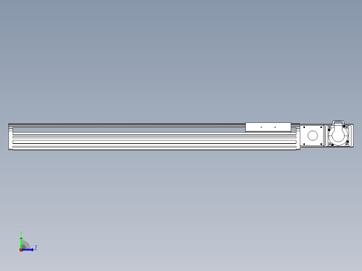 皮带直线轴半封闭可选导轨TPA-HNB-140D-120-L600-MR-C-P40-N3左视缩略图