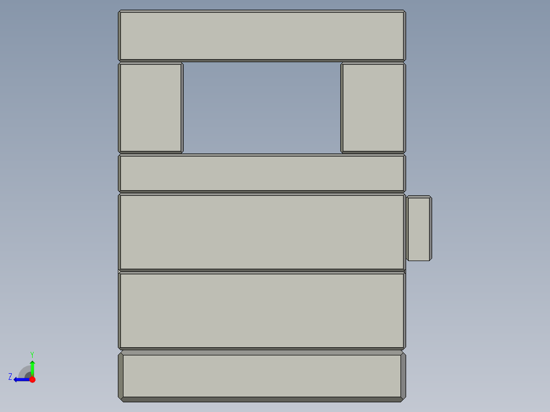 电池低温注塑模架 右视图
