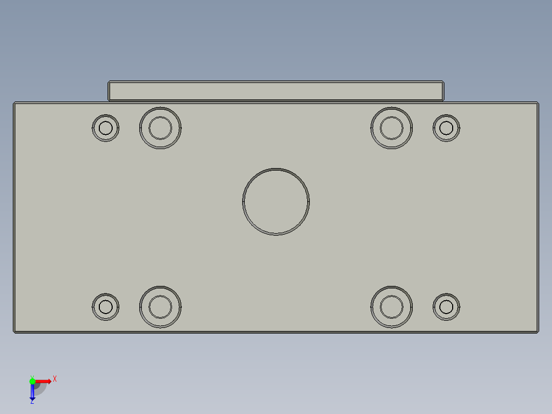 电池低温注塑模架 俯视图