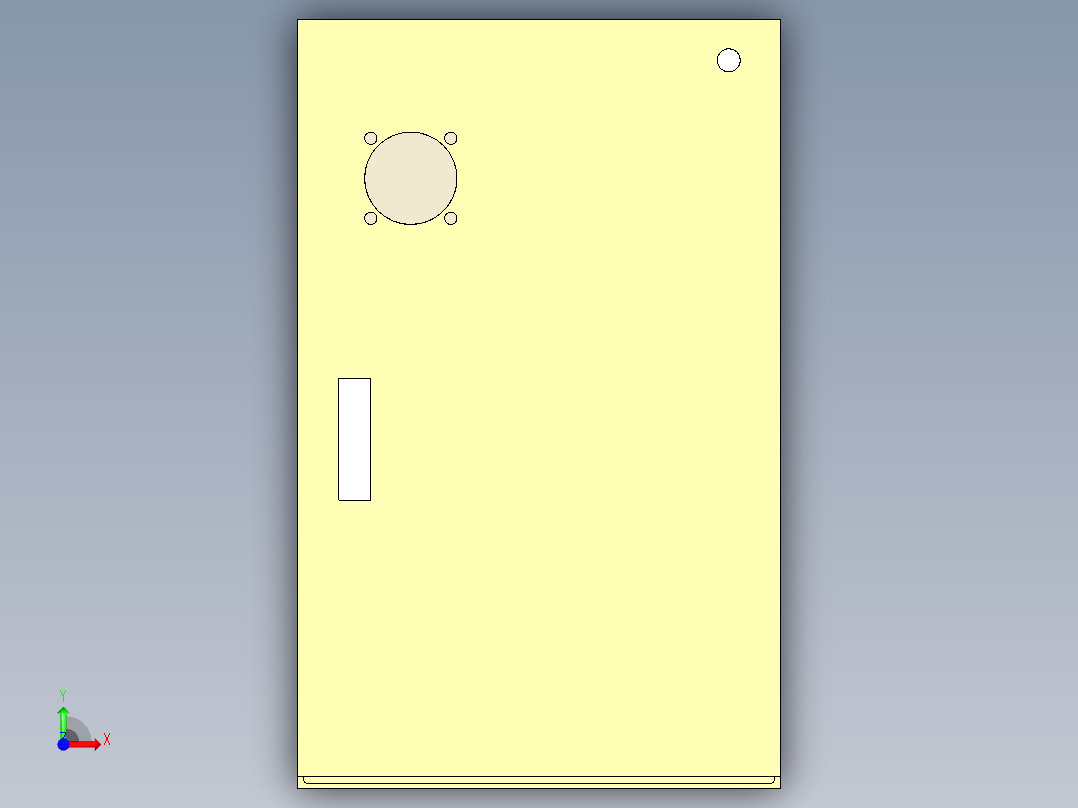 MU1617-DKX-00（电箱主体）3D模型前视图