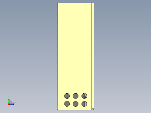 MU1617-DKX-00（电箱主体）3D模型左视缩略图
