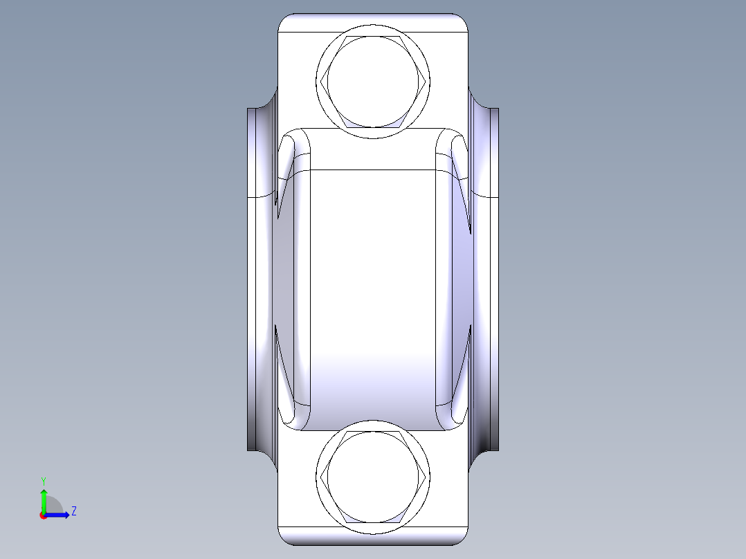 连杆catia设计左视图
