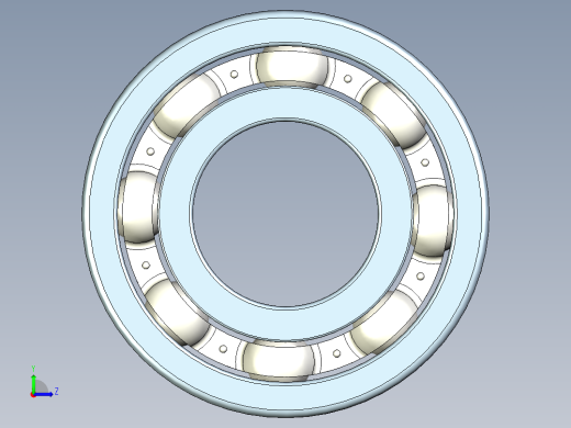 roe球轴承模型左视缩略图