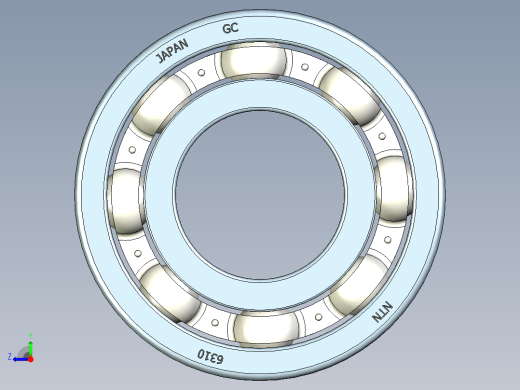 roe球轴承模型右视缩略图