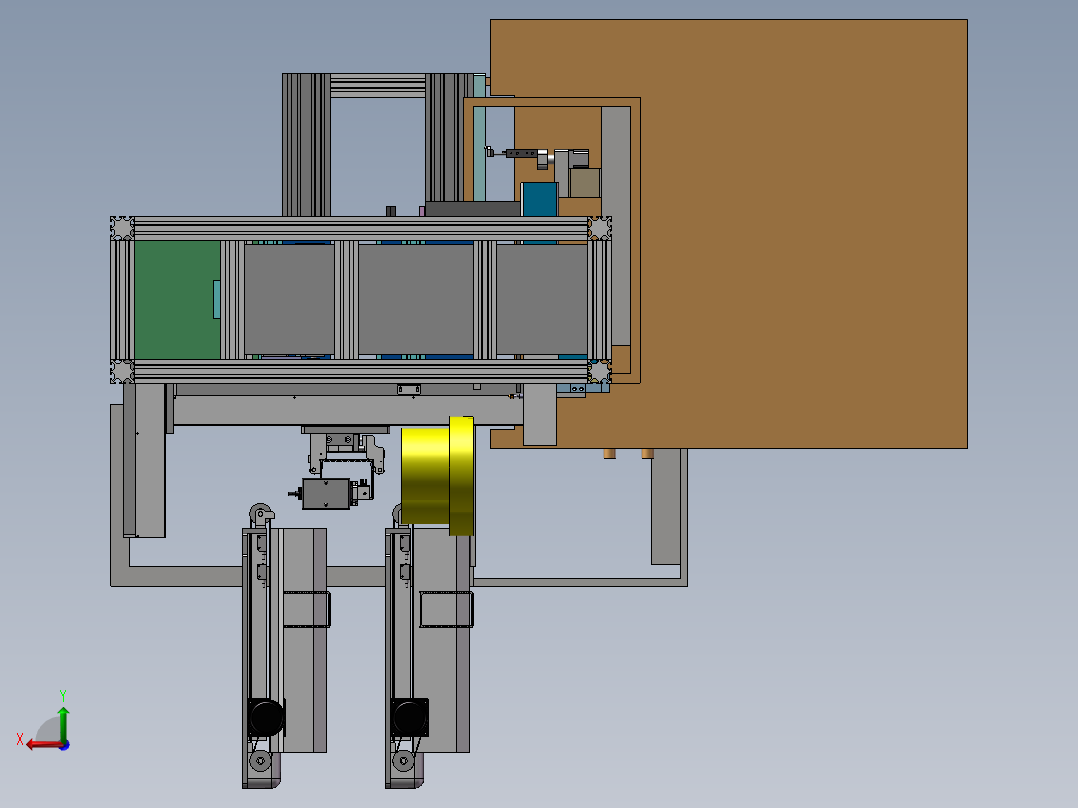 自动焊接流水线后视图
