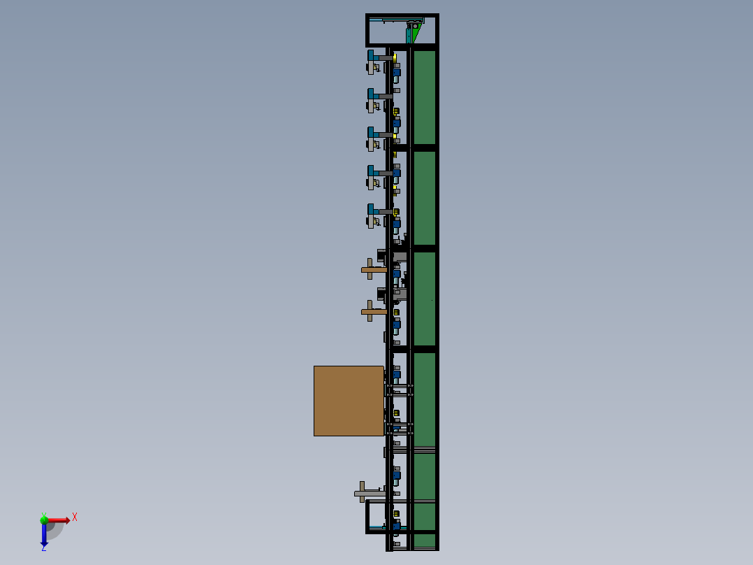 自动焊接流水线俯视图