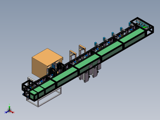 自动焊接流水线正等轴测缩略图
