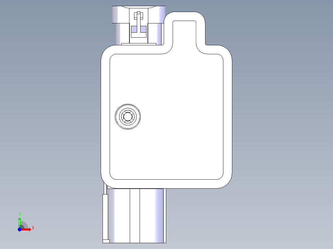 汽车控制器外壳前视图