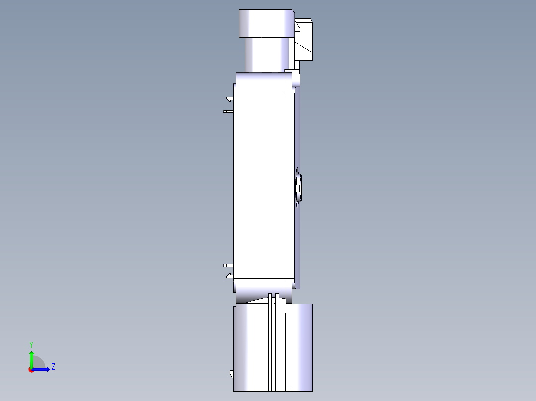 汽车控制器外壳左视图