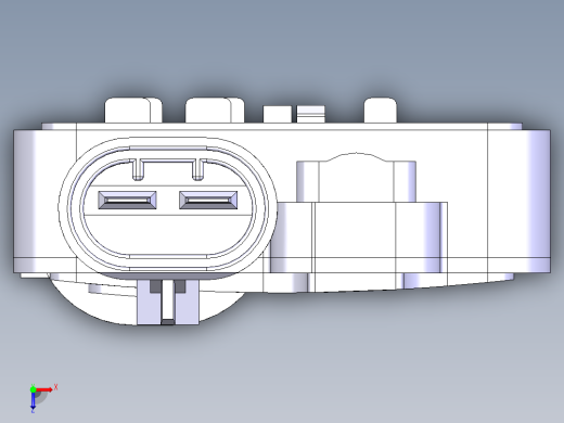 汽车控制器外壳俯视缩略图