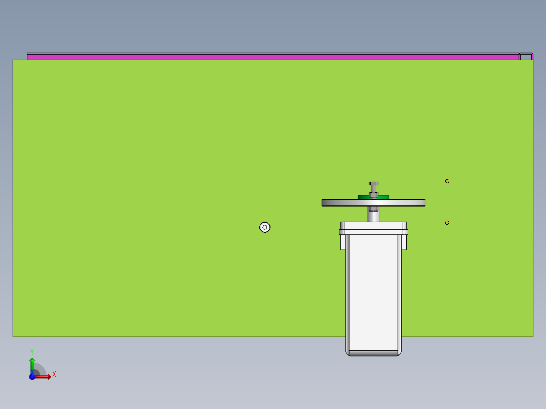 弹射式自动投石器的设计前视图