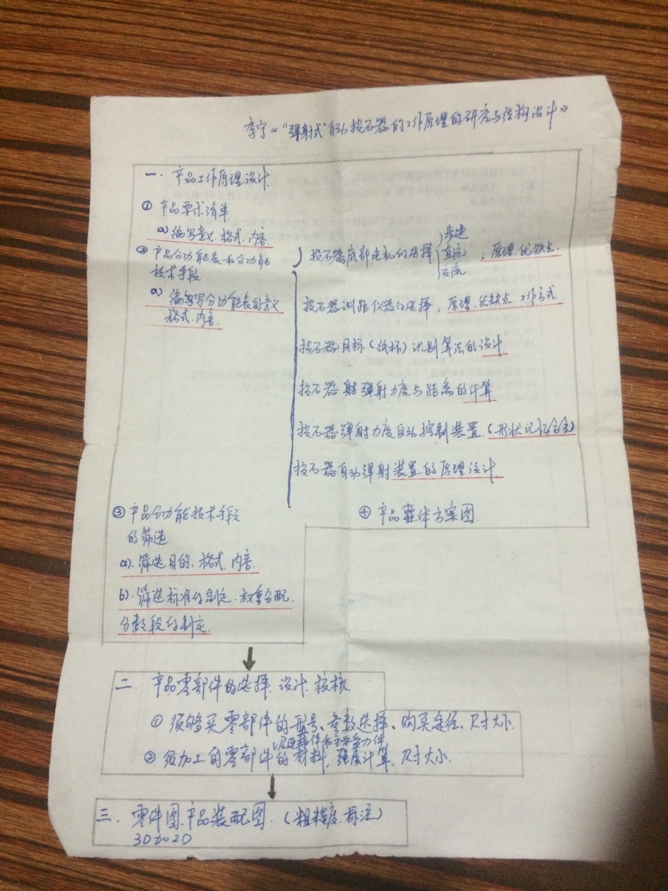 弹射式自动投石器的设计