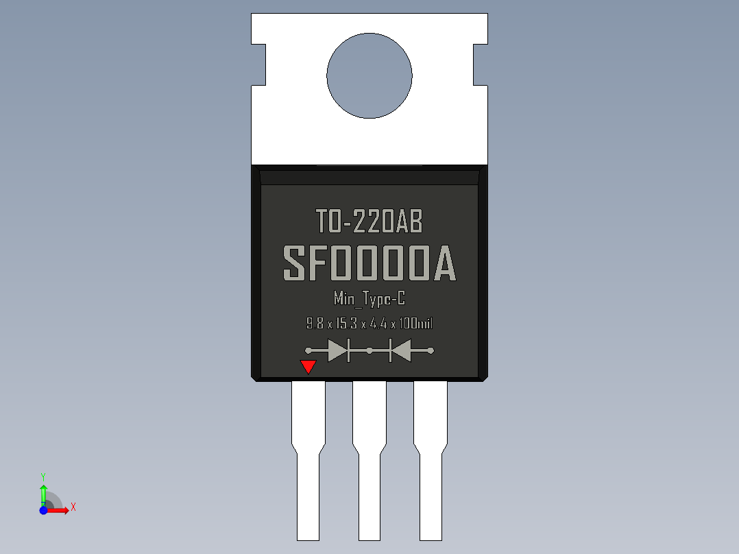 二极管-TO-220AB_Min_Type-C_rev1.1前视图