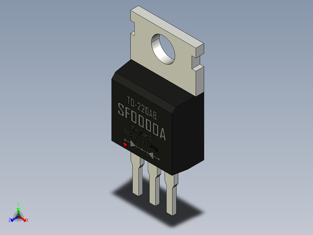 二极管-TO-220AB_Min_Type-C_rev1.1正等轴测图