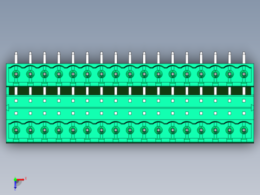 DEGSON 2EDG 系列 5.08mm 可插拔接线端子组-2EDGRH-5.08-34P-14-00AH俯视缩略图