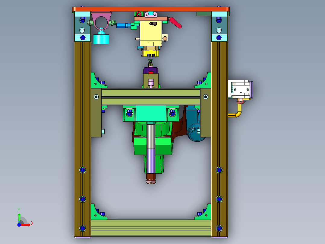 无线信号发射器焊接机前视图