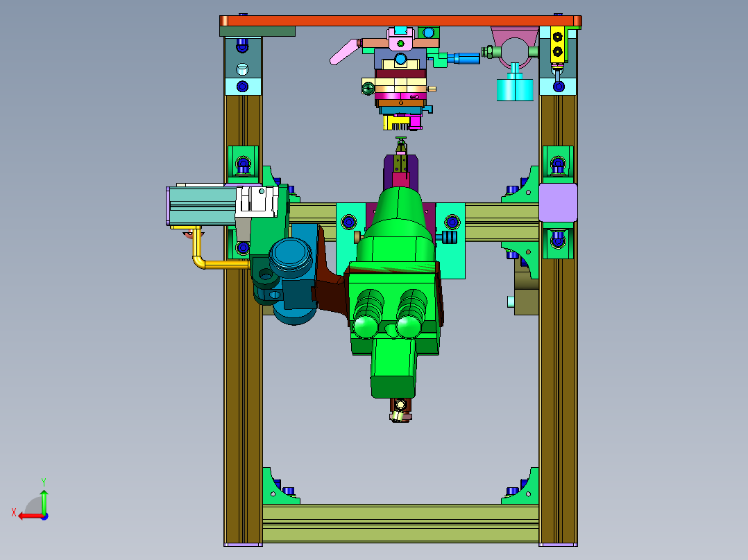 无线信号发射器焊接机后视图