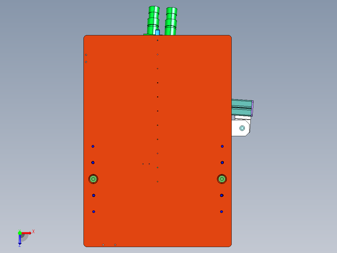 无线信号发射器焊接机俯视图