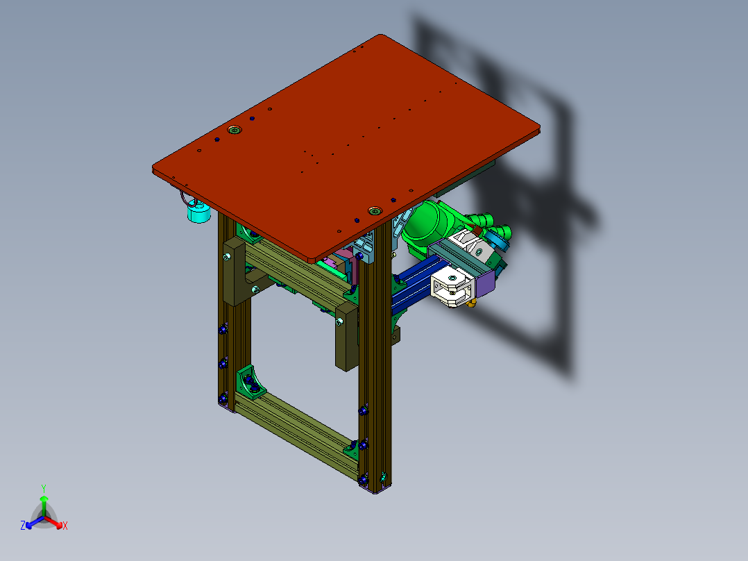 无线信号发射器焊接机正等轴测图