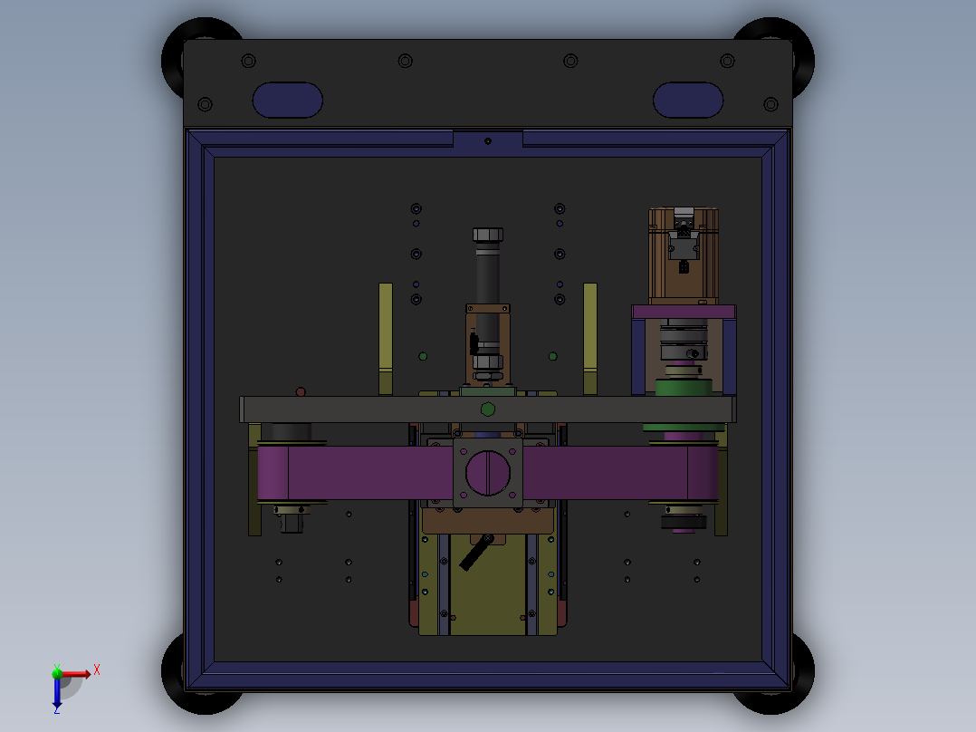 拉丝机 3D模型俯视图