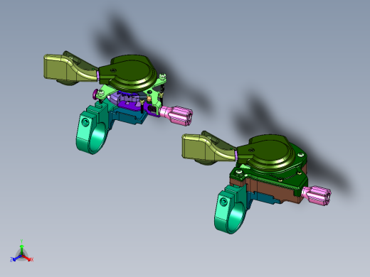 山地车合金底壳指拨变速调速器