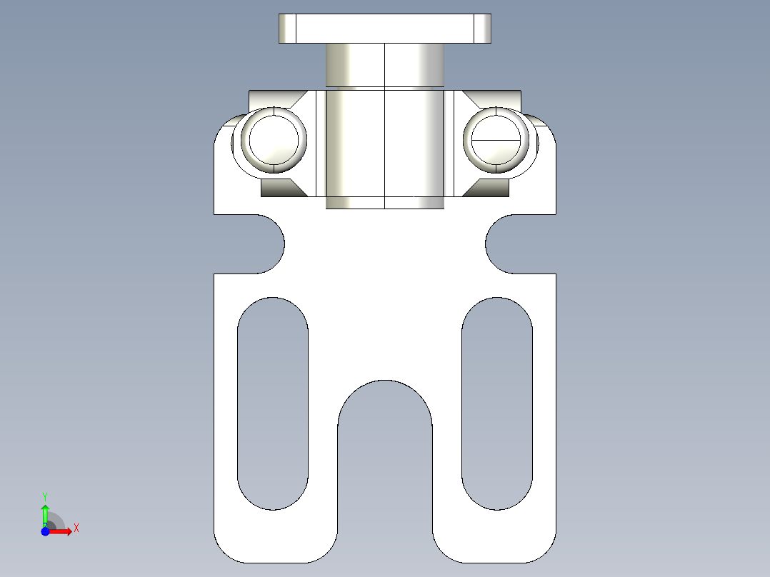 基恩士OP-42347_front-mount_kc图纸模型前视图