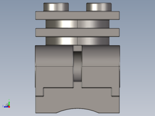 气缸电机-2850 Dark Stone Grey Technic Engine Cylinder Head右视缩略图
