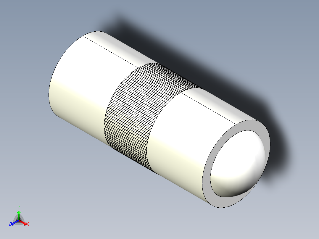 定位珠2209-3D多系列多零件图纸模型主视图