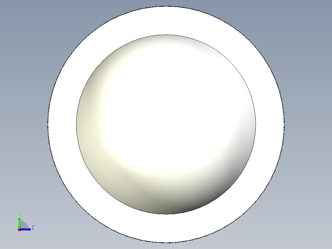 定位珠2209-3D多系列多零件图纸模型左视图