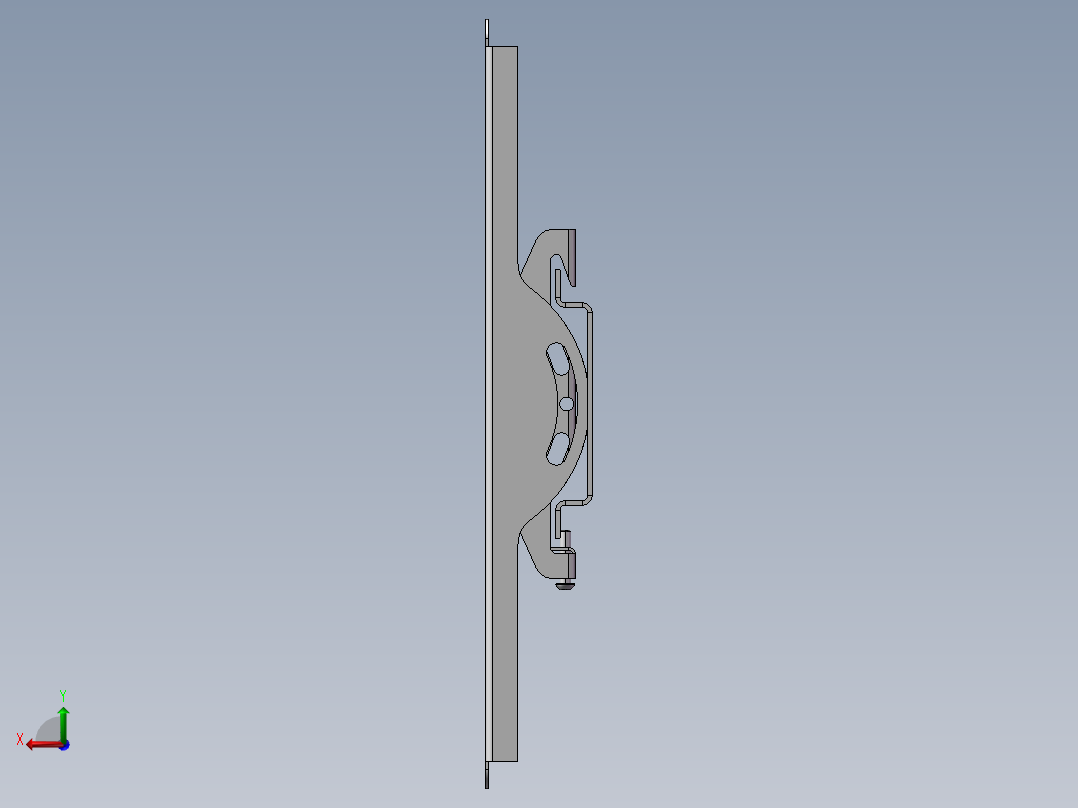 电视挂架后视图