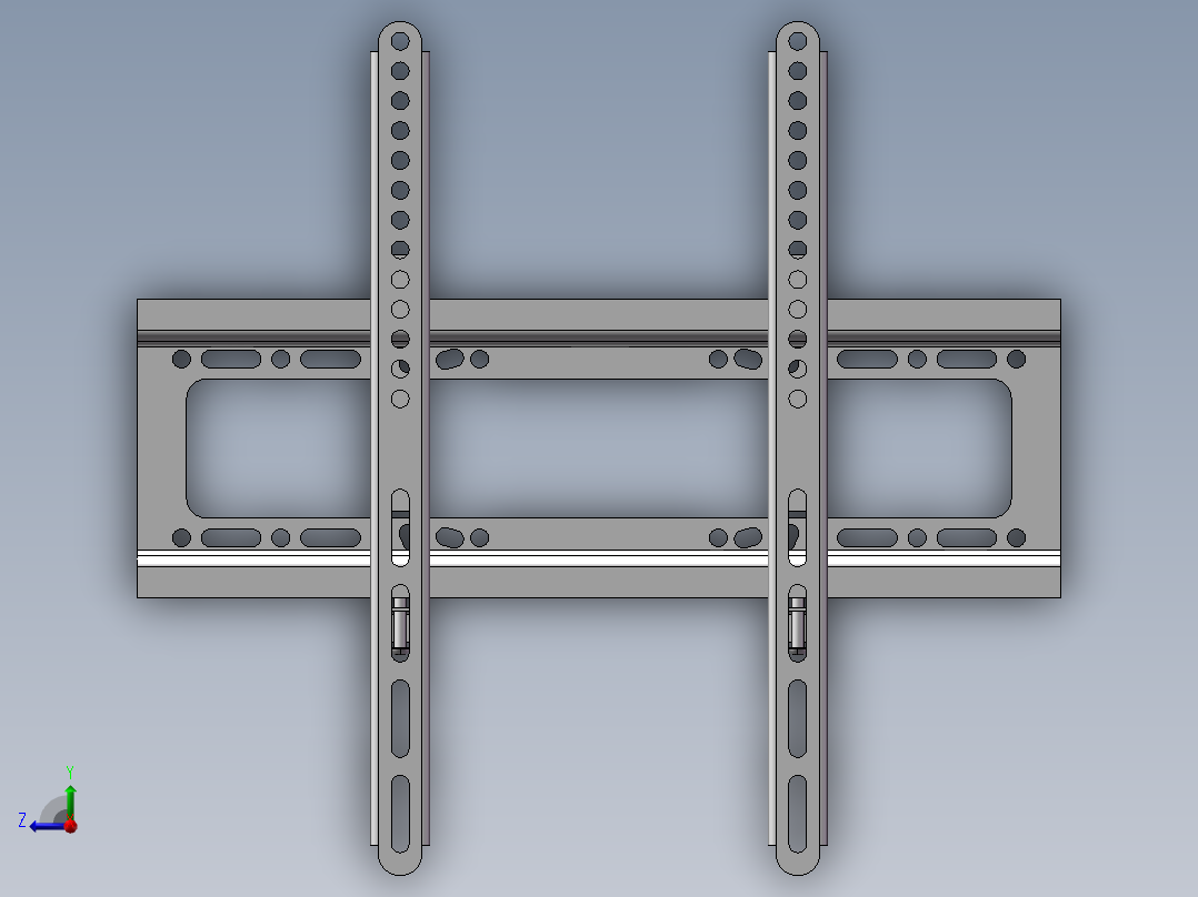 电视挂架右视图