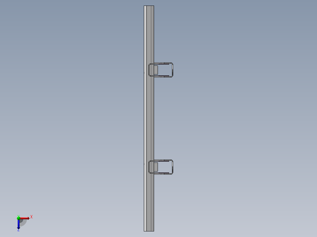 电视挂架俯视图