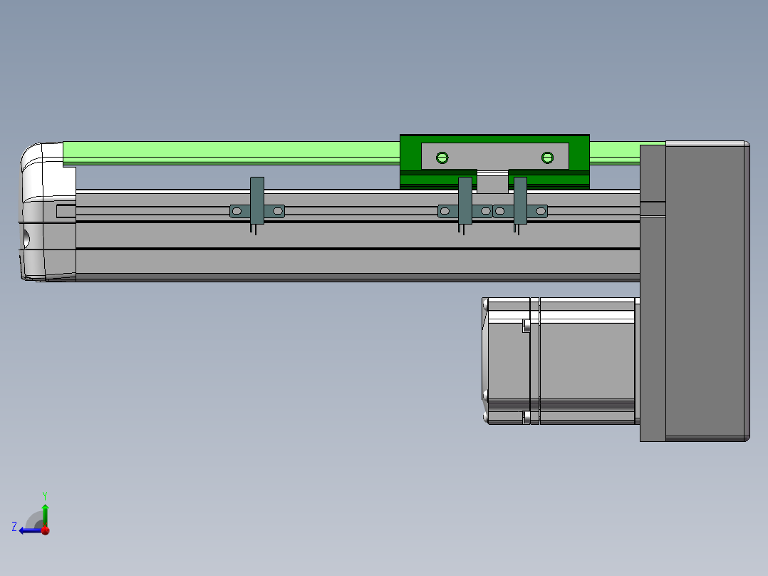 MTH丝杆半封闭模组MTH12-BM-P200W右视图