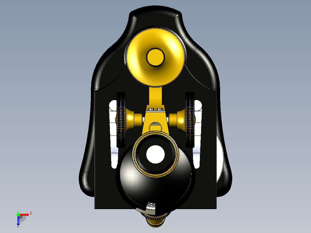 旧显微镜俯视图