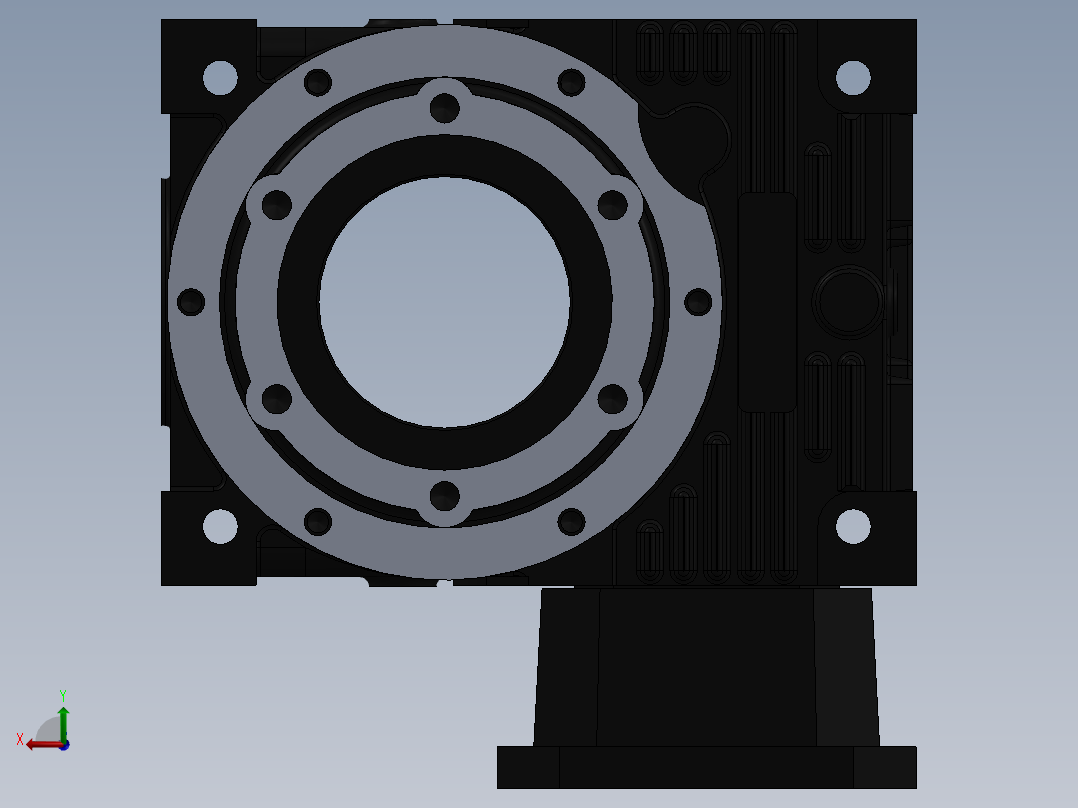 动力箱变速器后视图