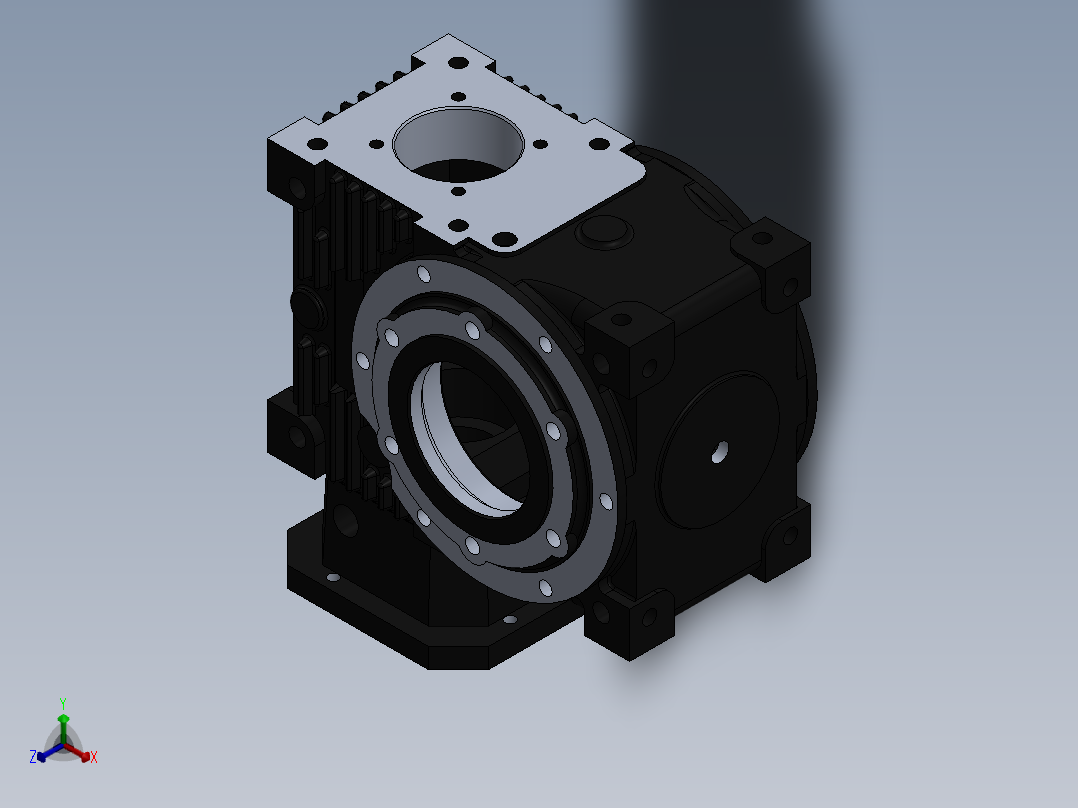 动力箱变速器正等轴测图