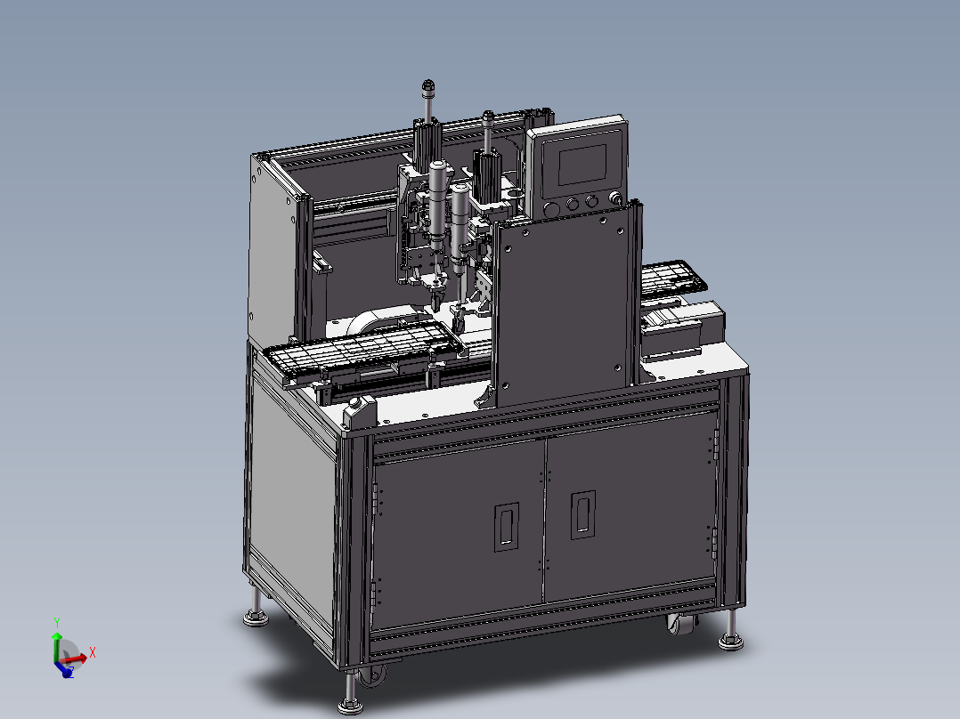 六轴电脑键盘锁螺丝机