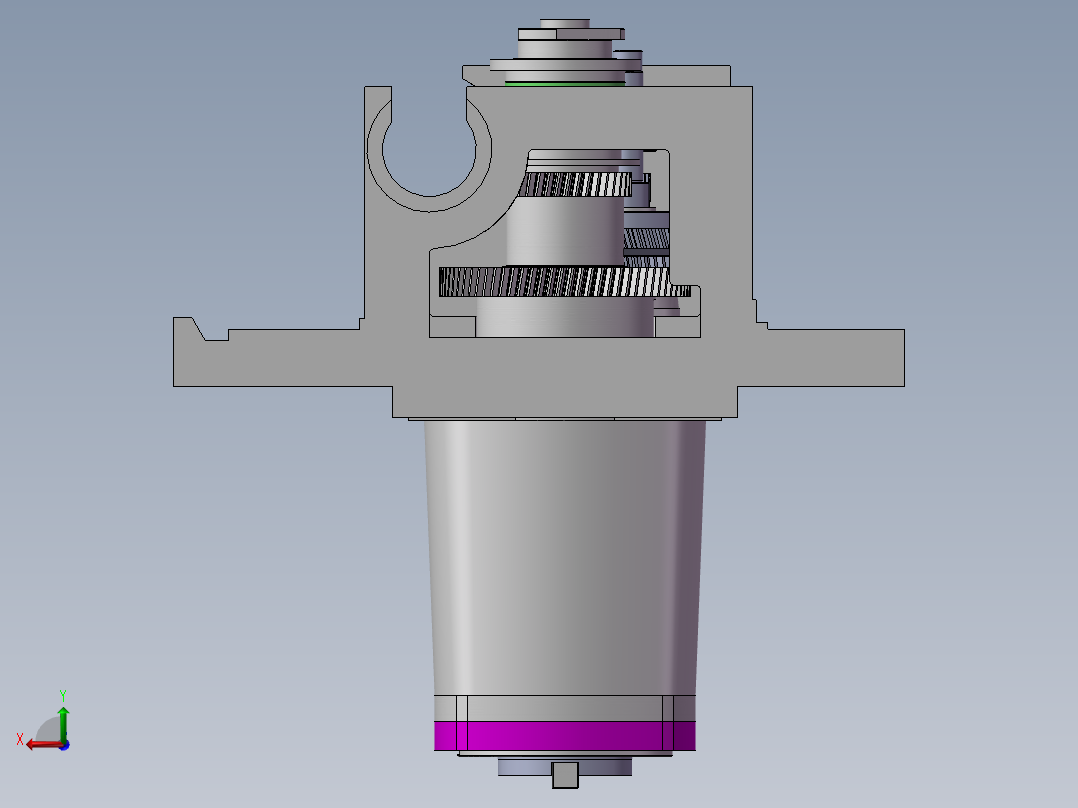 卧式加工中心齿轮箱 1505521后视图