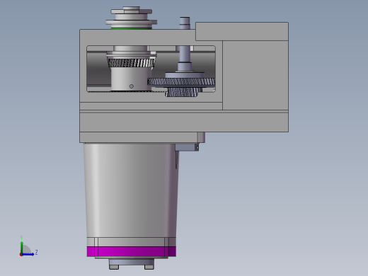 卧式加工中心齿轮箱 1505521左视缩略图